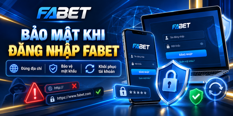 Bảo mật khi đăng nhập FABET